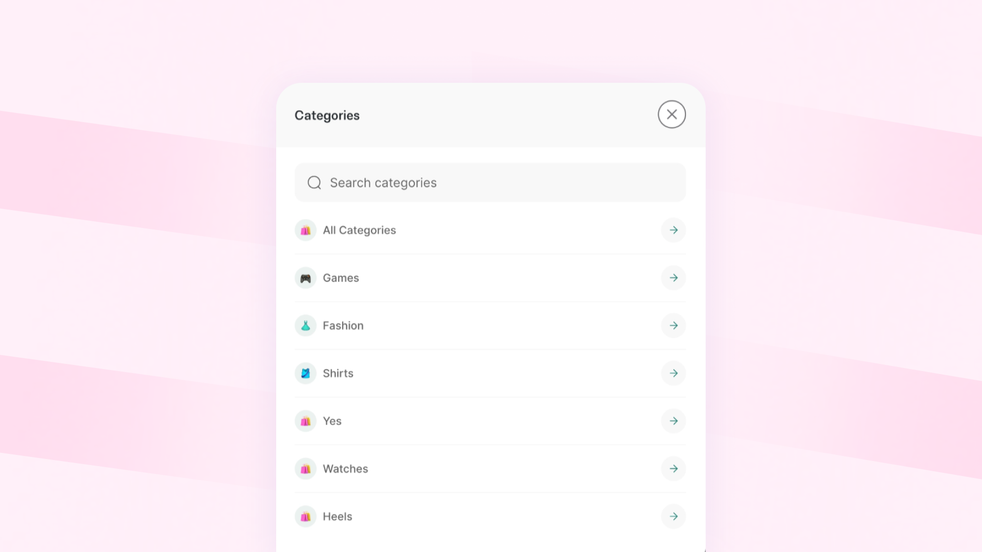 Organize products with categories