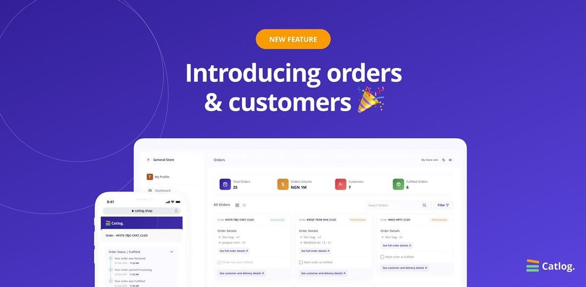 Introducing Orders & Customers 🎉