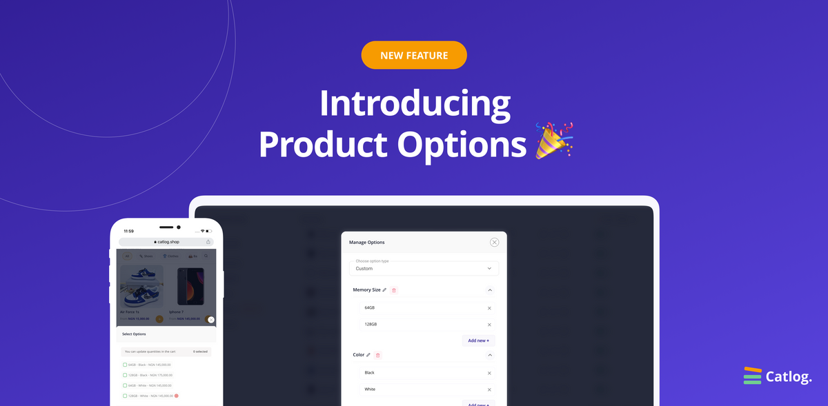 Introducing Product options 🎉
