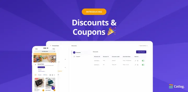Introducing Discounts and coupons 🎟